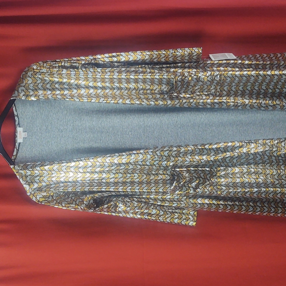 LuLaRoe Sarah Style Cardigan/Duster with pockets Sz Large